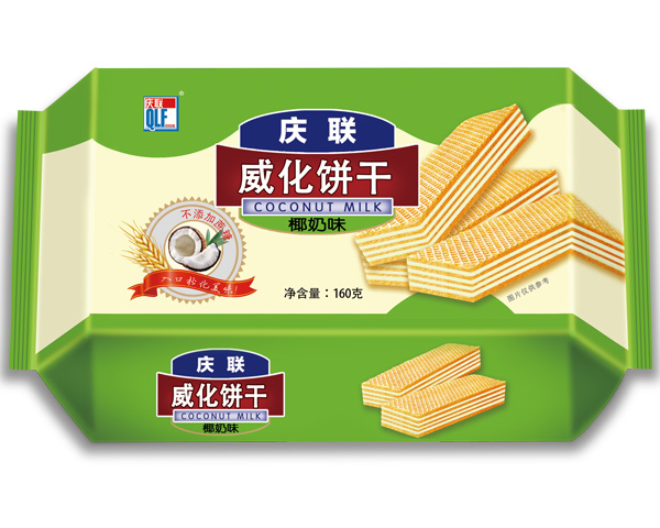 160g庆联威化饼椰奶味