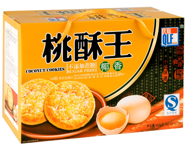 680g椰香桃酥王