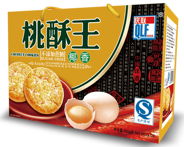 680g椰香桃酥王