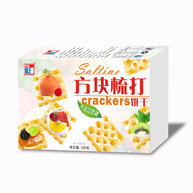 200g庆联方块梳打饼干