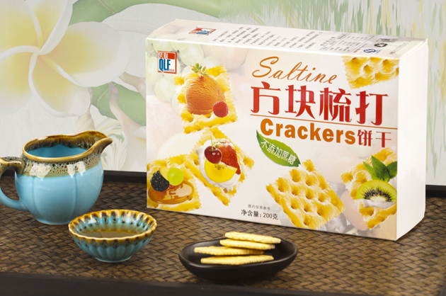 200g庆联方块梳打饼干